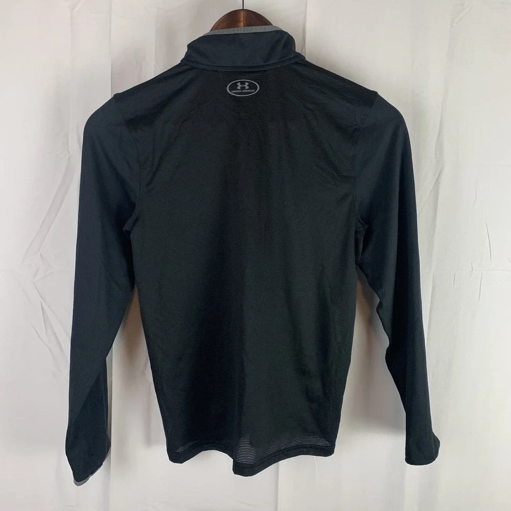 Under Armour Girls Black All Seasons‎ Gear Zip Track Jacket YMD Thumb Holes